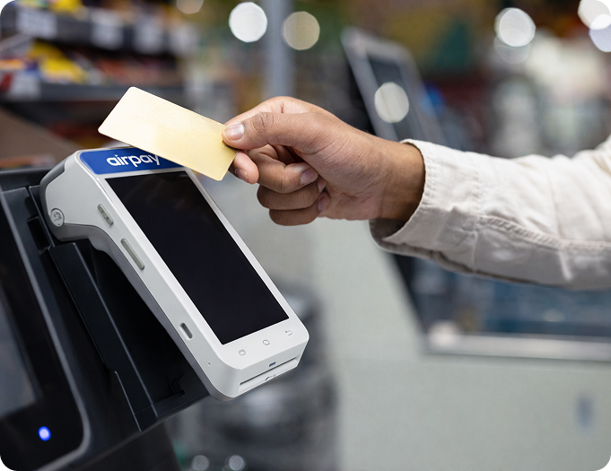 Modern POS machine for retail stores