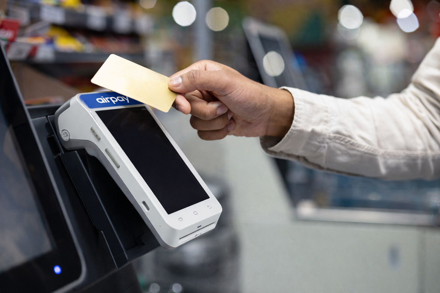 POS device ready for transactions