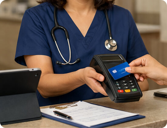 POS machine for clinics and wellness