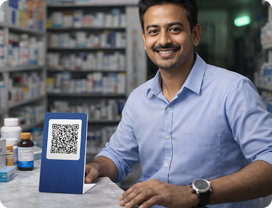 UPI QR code payment for retail shops