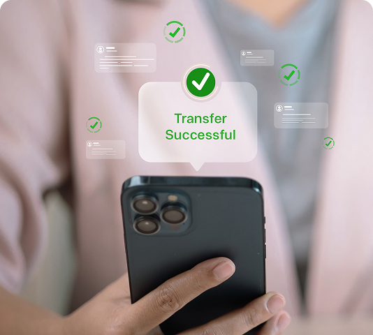 Instant payout transfer successful