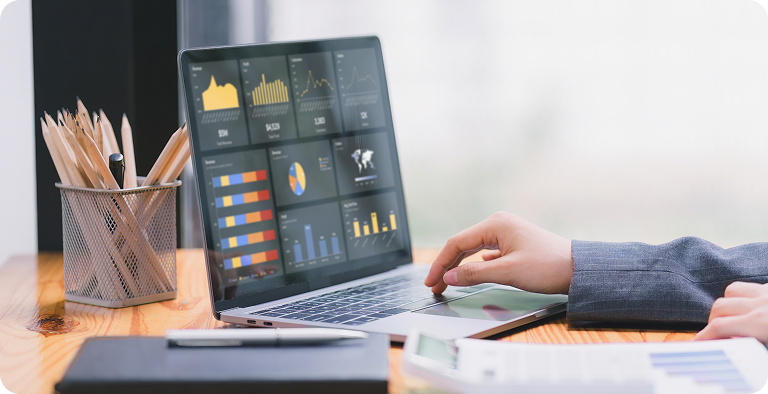 Mobile POS dashboard for sales monitor